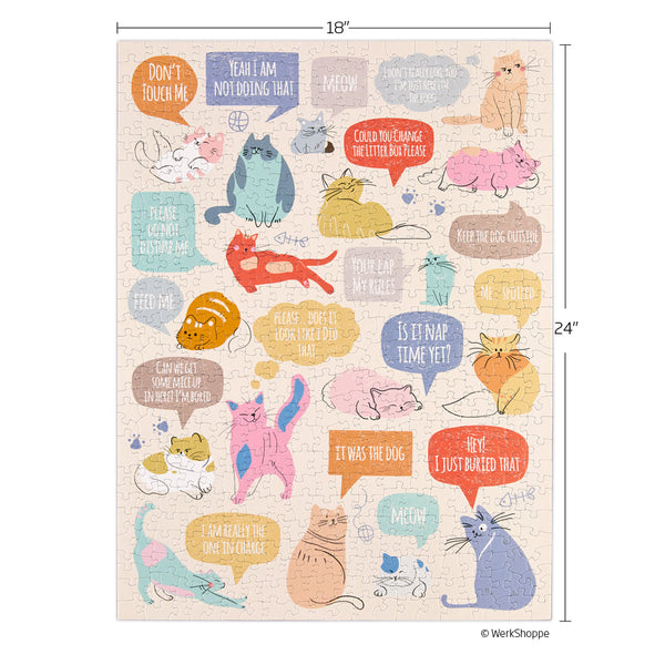 If Cats Could Talk 500 Piece Puzzle