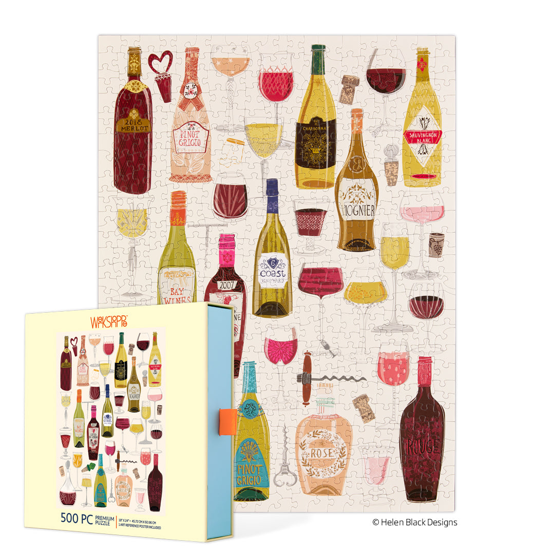 500 Piece Puzzle | Wine Tasting