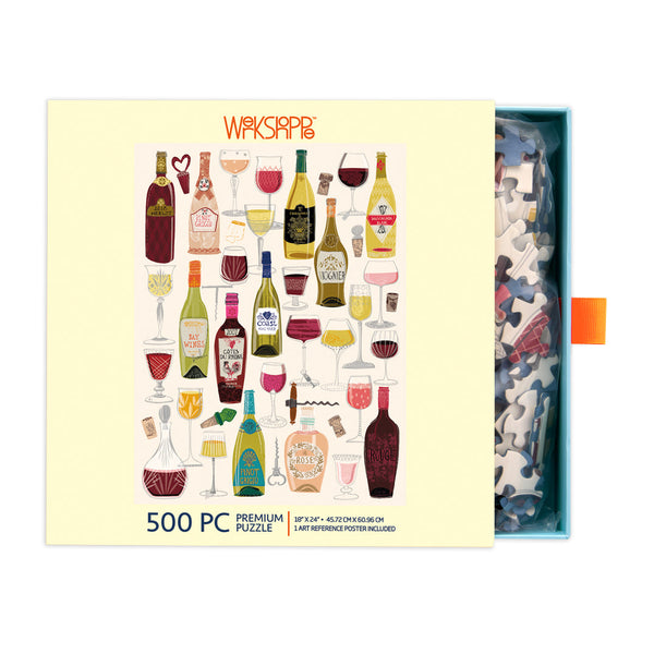 500 Piece Puzzle | Wine Tasting
