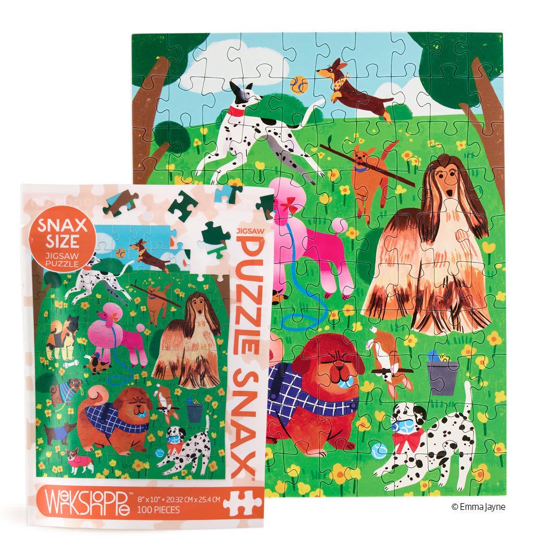 Puppy Park 100 Piece Puzzle Snax