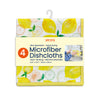 Lemon Plaid Microfiber Dishcloths