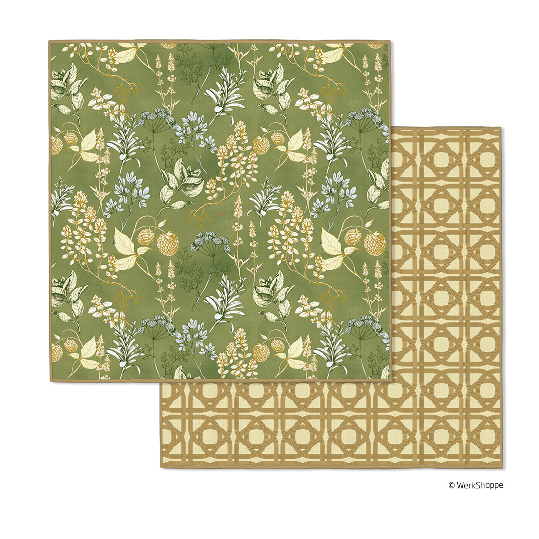 Kitchen Herbs Microfiber Dishcloths