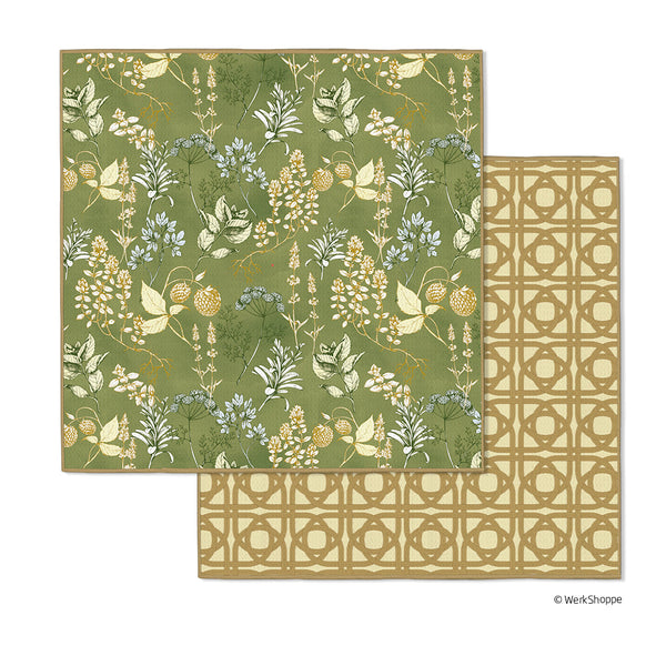 Kitchen Herbs Microfiber Dishcloths