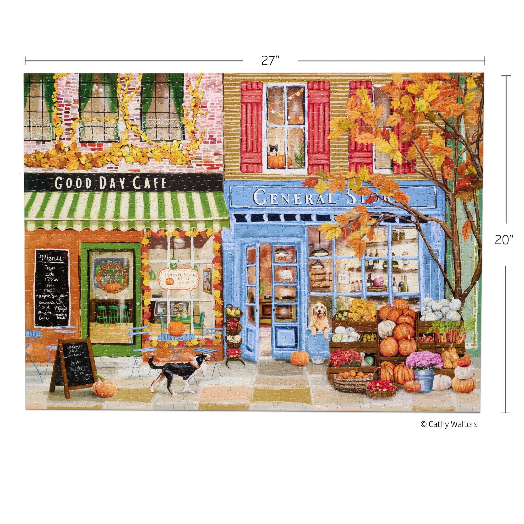 Autumn On Main 1000 Piece Puzzle