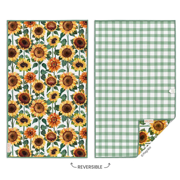 Sunflower Check Microfiber Towel