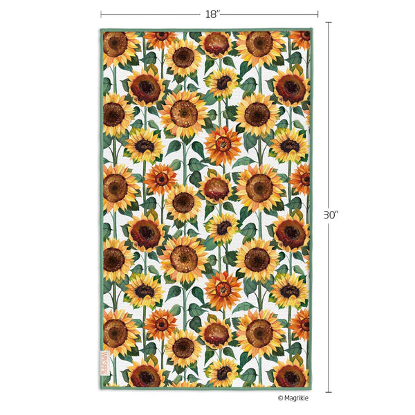 Sunflower Check Microfiber Towel