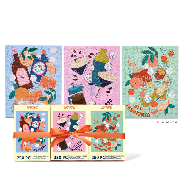 Cocktail Classics 250 Piece Puzzle Set