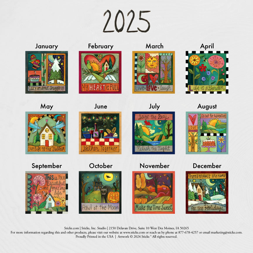 2025 Paper Calendar