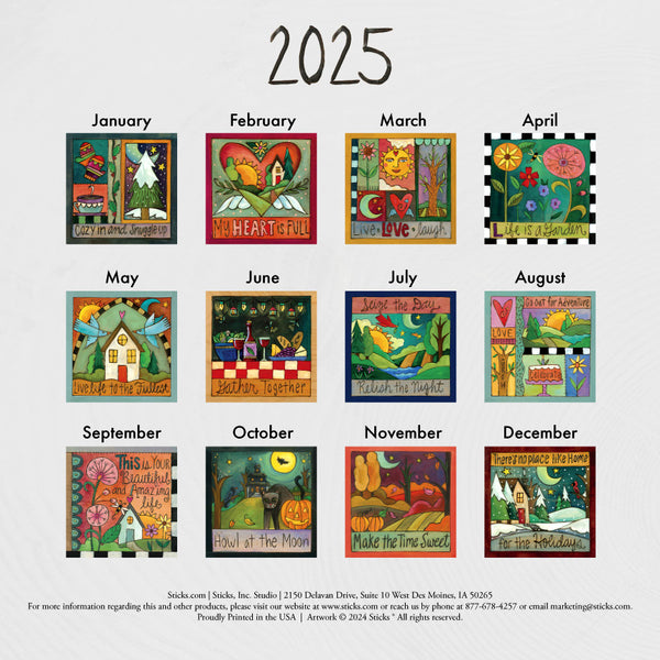 2025 Paper Calendar