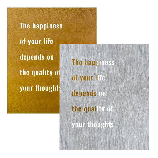 "Happiness" Metal Wall Art