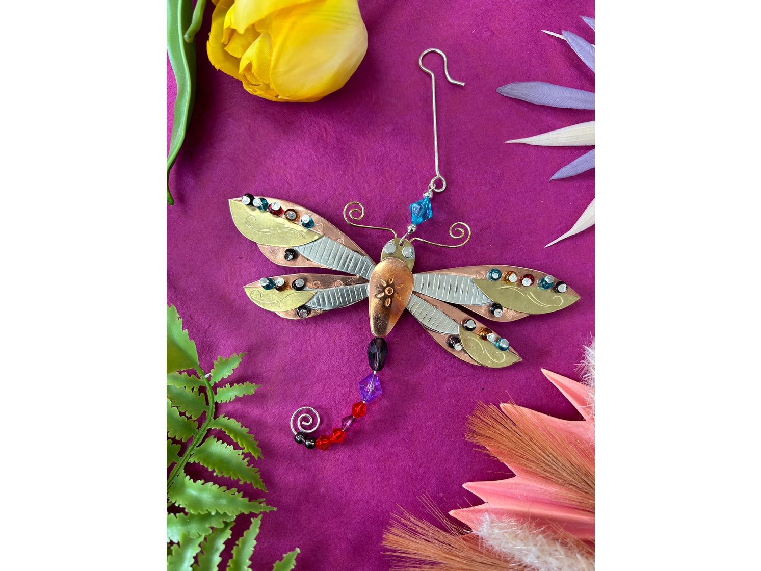 Bright Wings Dragonfly Ornament