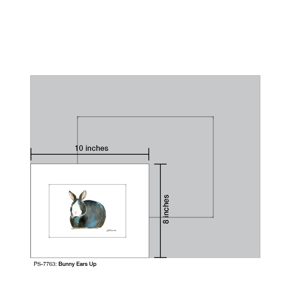 Bunny Ears Up, Print (#7763A)