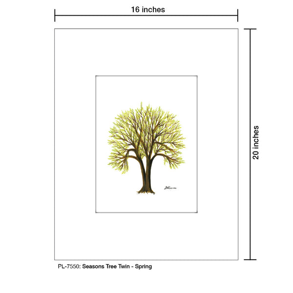 Seasons Tree Twin, Print (#7550A)