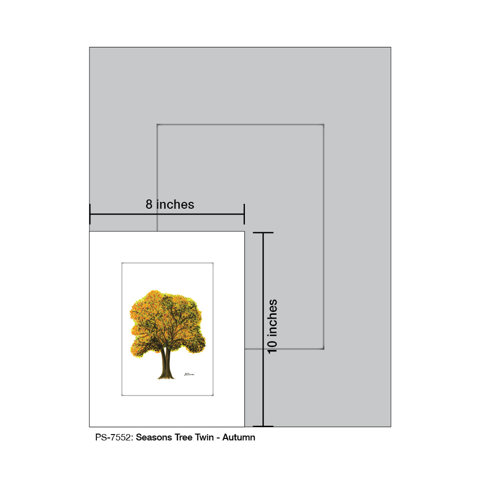 Seasons Tree Twin, Print (#7552C)