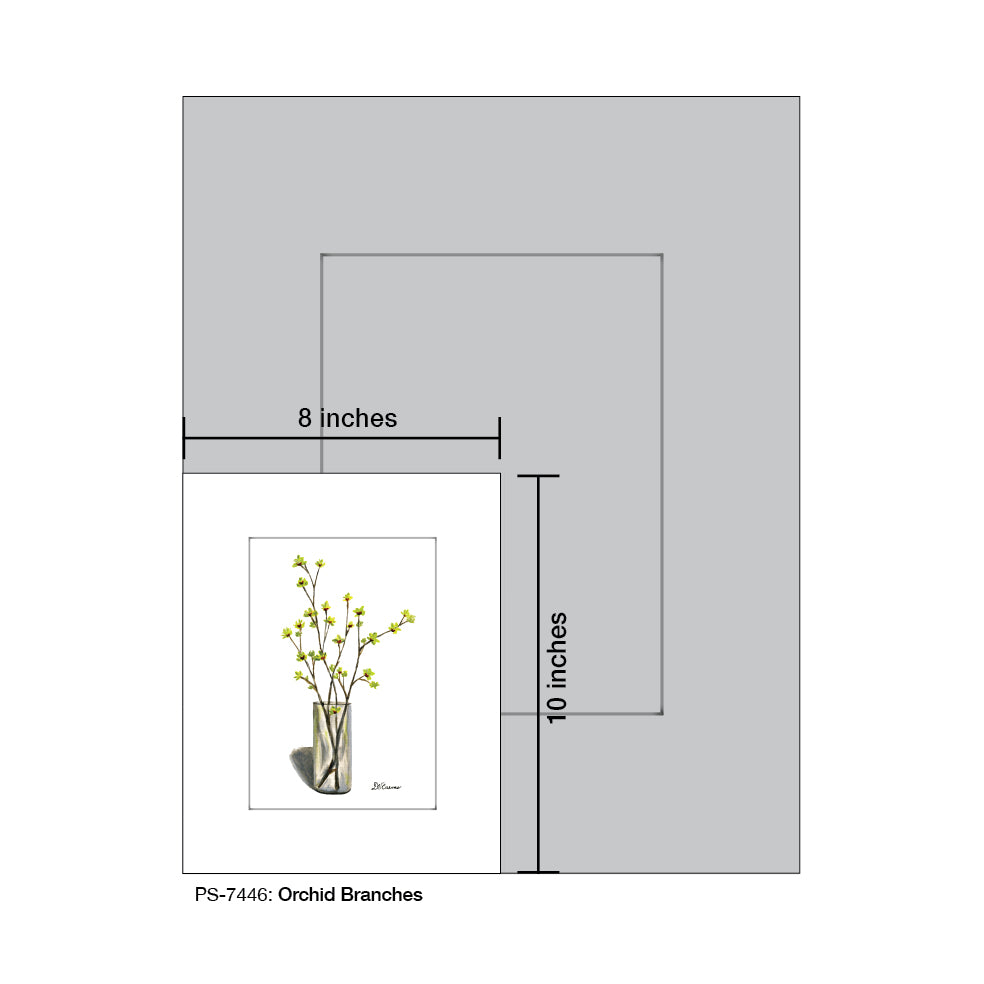 Orchid Branches, Print (#7446A)