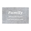 "Family" Metal Wall Art