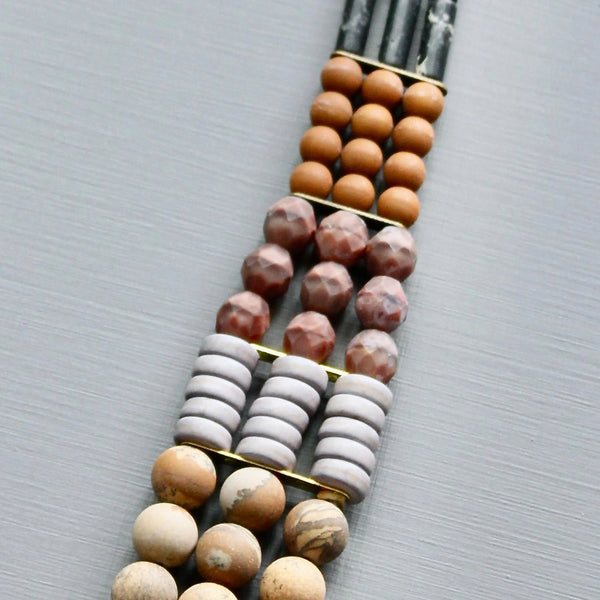 3 Strand Beaded Necklace