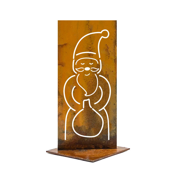 Santa Claus Metal Sculpture