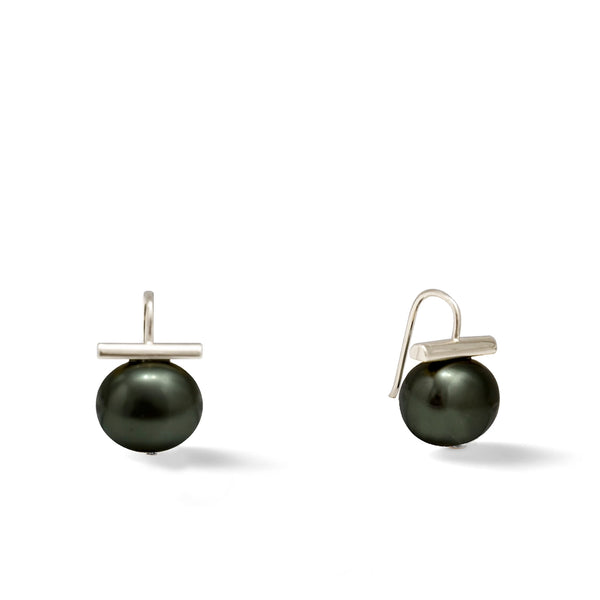 Caviar Pebble Pearl Earrings (Sterling)