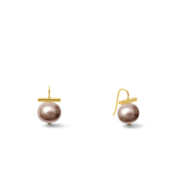 Gold Baby Pebble Pearl Earrings (Assorted)
