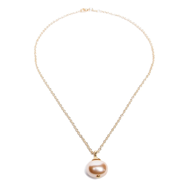 Petal Pebble Pendant Necklace