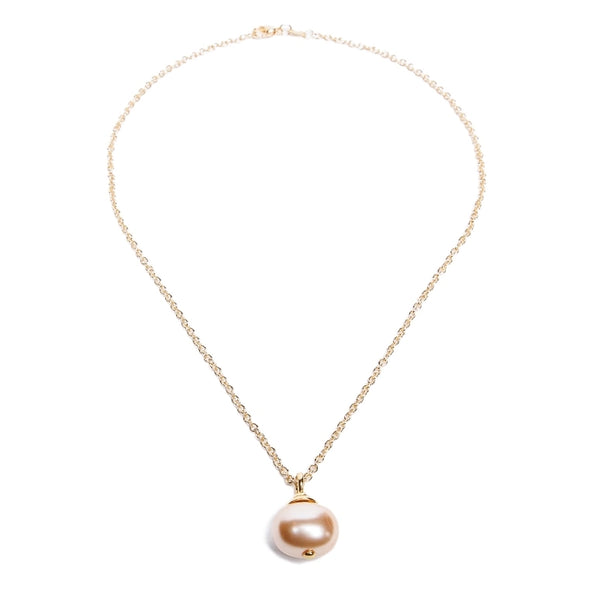Petal Pebble Pendant Necklace