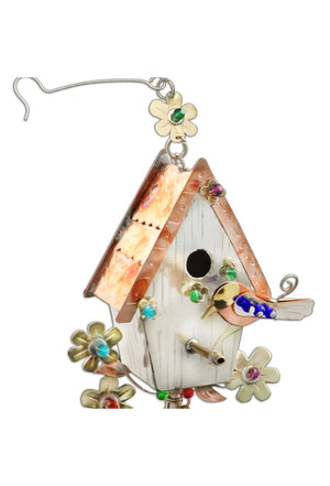 Bluebird Birdhouse Ornament