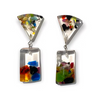 Resin Dangly Earrings | Confetti