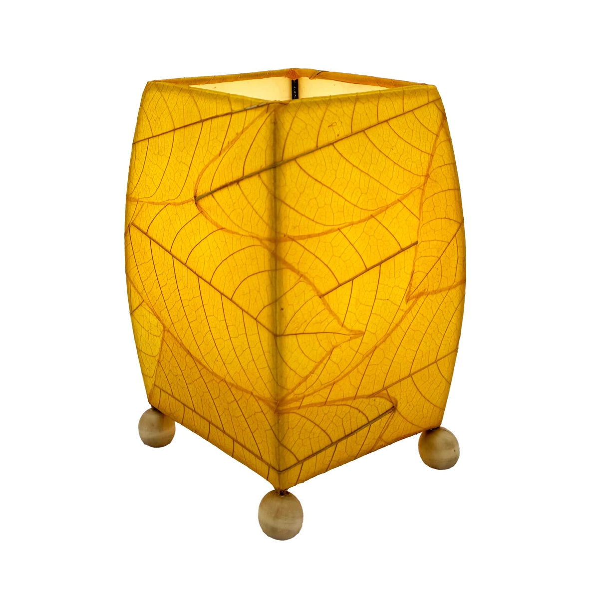 Mini Square Coco Leaf Lamp [Assorted Colors]