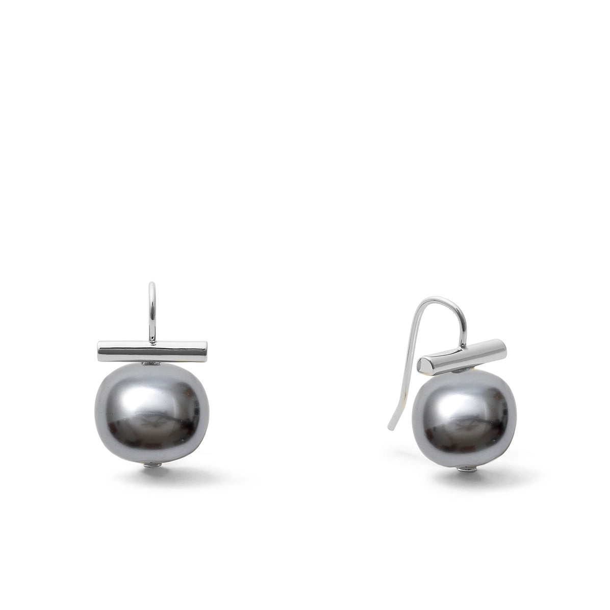 Sterling Medium Pebble Pearl Earrings (Assorted)