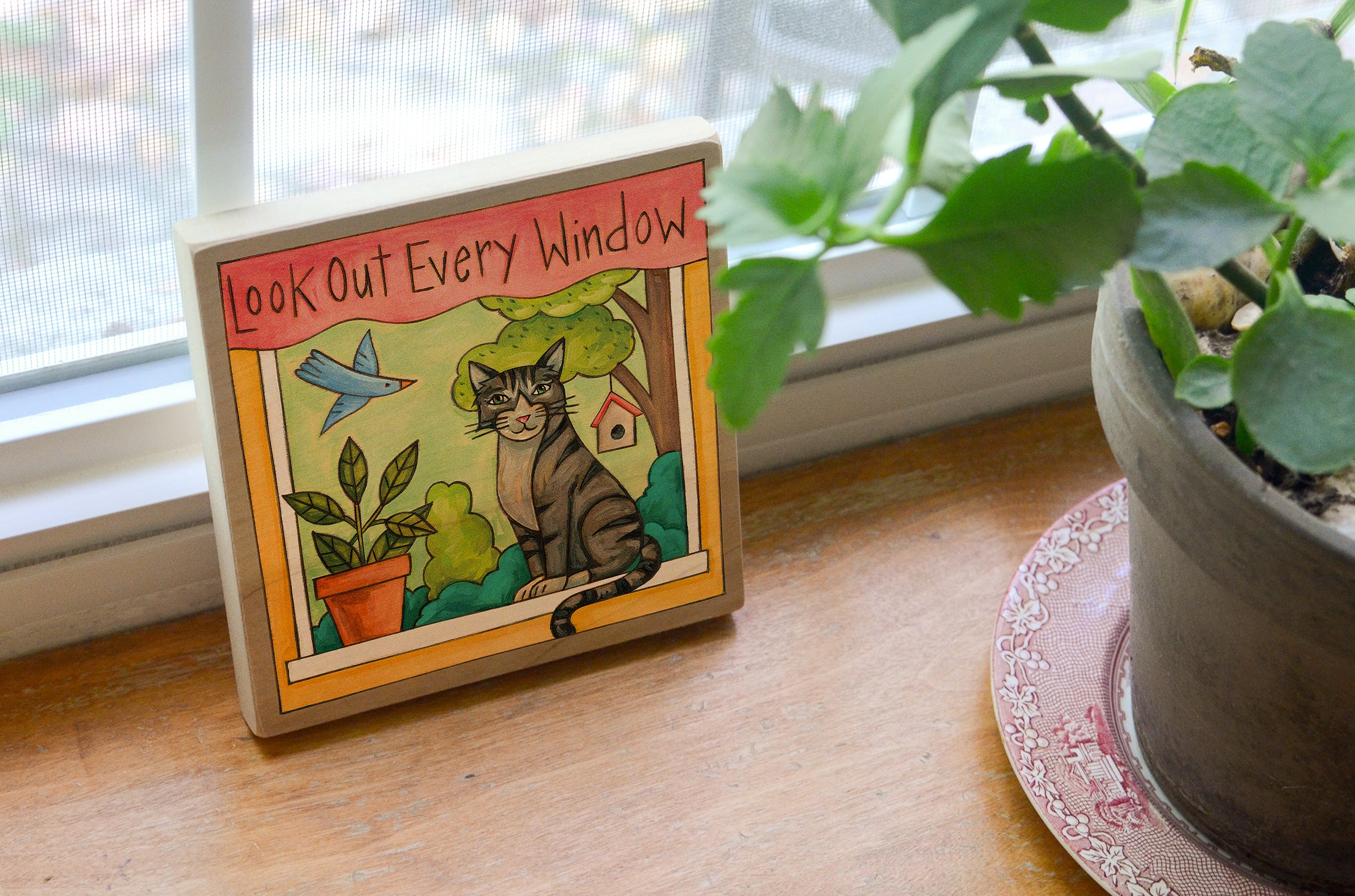 Tabby Cat Wall Plaque | 