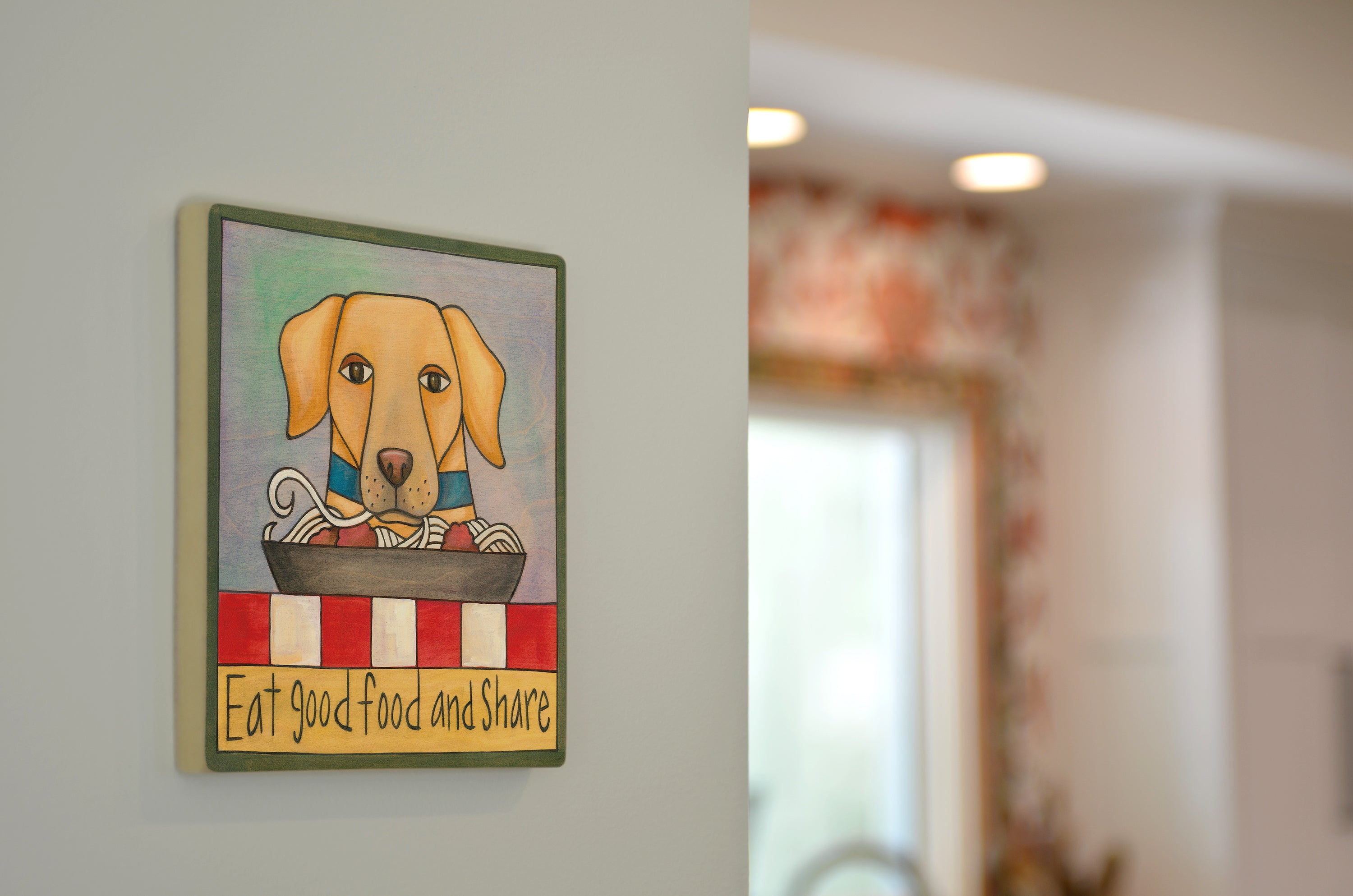 Yellow Lab Wall Plaque | 