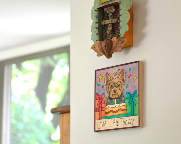 Yorkie Wall Plaque | "Toby"