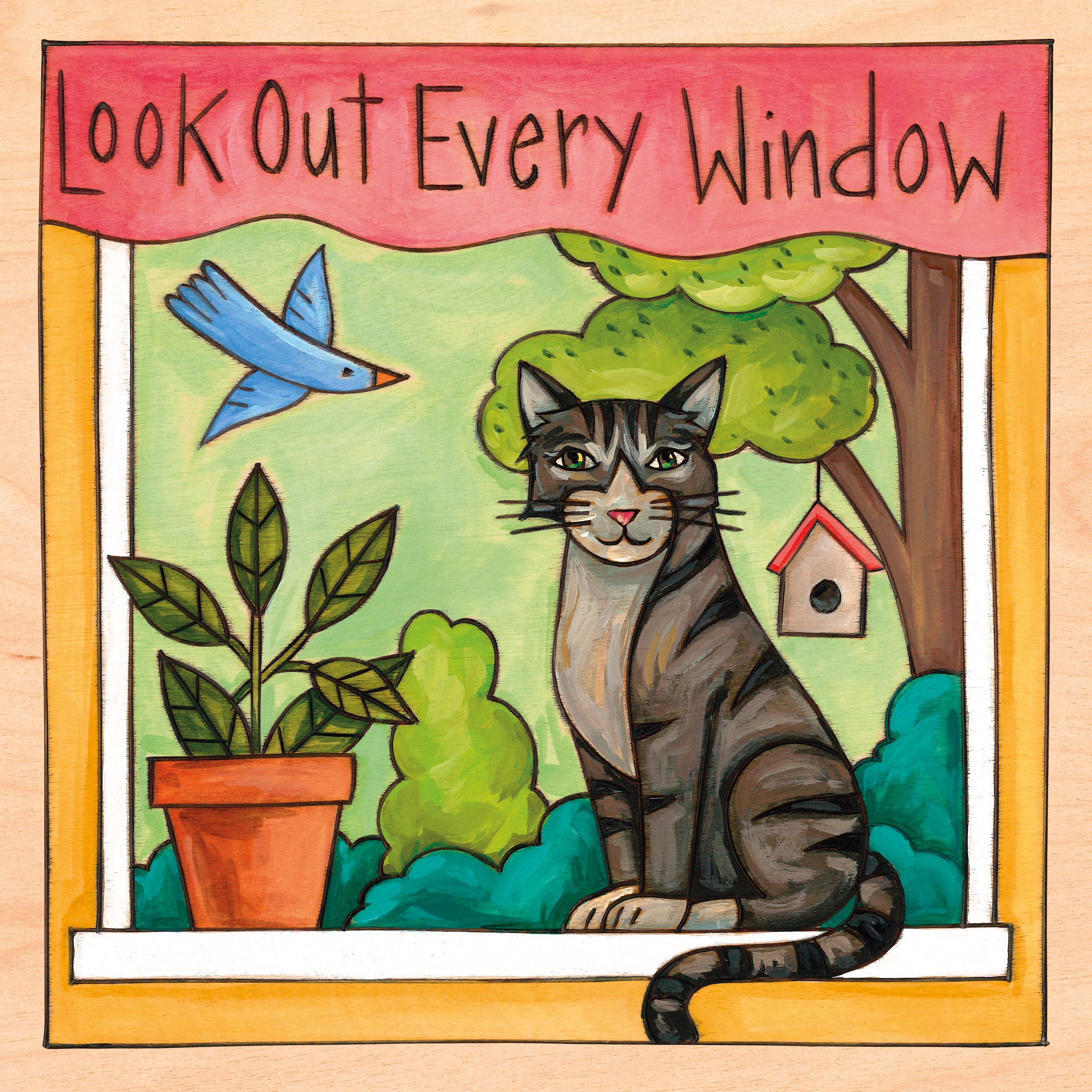 Tabby Cat Wall Plaque | 