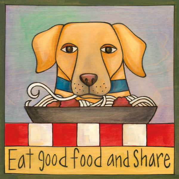 Yellow Lab Wall Plaque | "Gus"