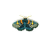 African Peach Moth Brooch Pin