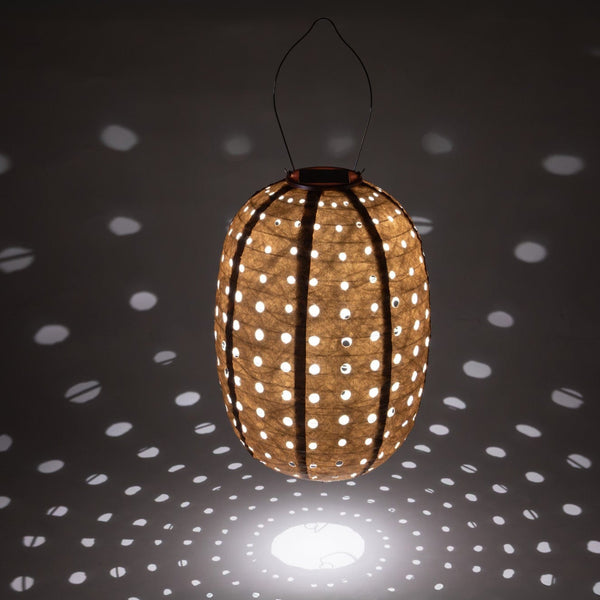 Soji Stella - Barrel Swiss Dot - 14" Solar Lantern