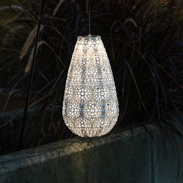 Soji Stella - Teardrop Blossom - 14" Solar Lantern