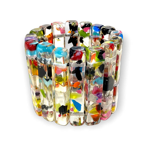 Thin Bead Resin Bracelet | 2