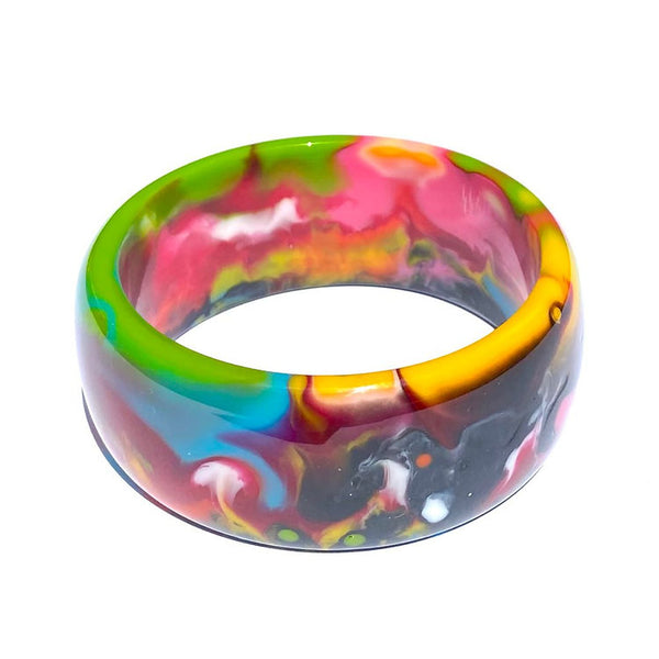 Wide Resin Bangle Bracelet | 2