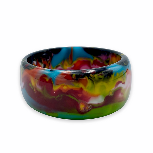 Wide Resin Bangle Bracelet | 2