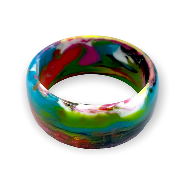 Wide Resin Bangle Bracelet | 2