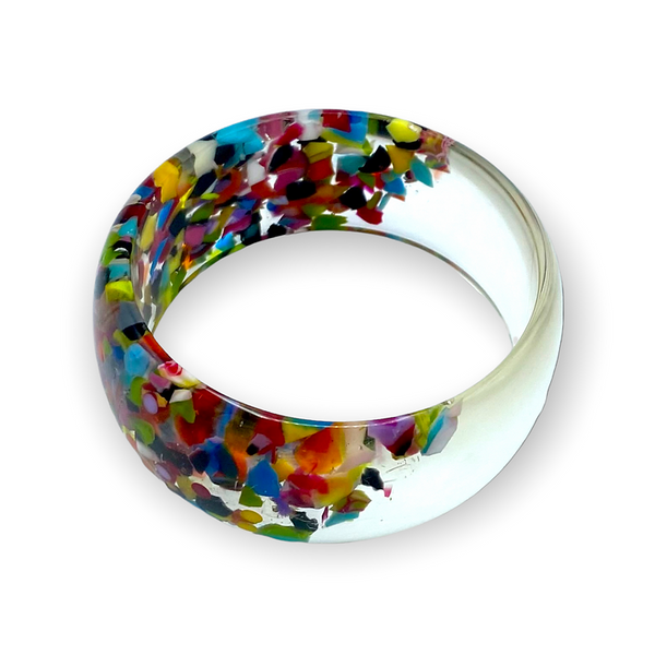 Wide Resin Bangle Bracelet | 1