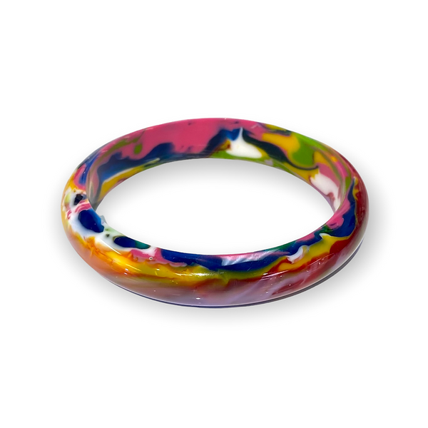 Thin Resin Bangle Bracelet