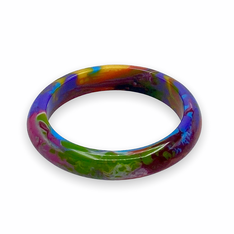 Thin Resin Bangle Bracelet