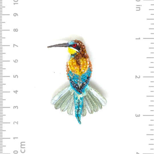 Beekeeper Bird Brooch Pin