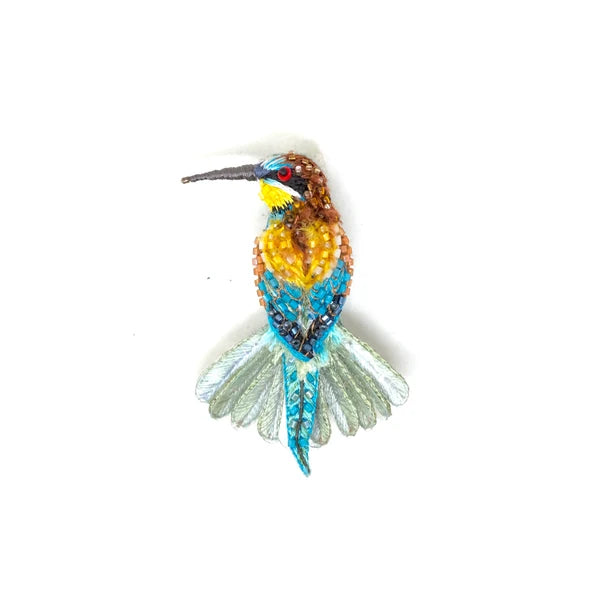 Beekeeper Bird Brooch Pin