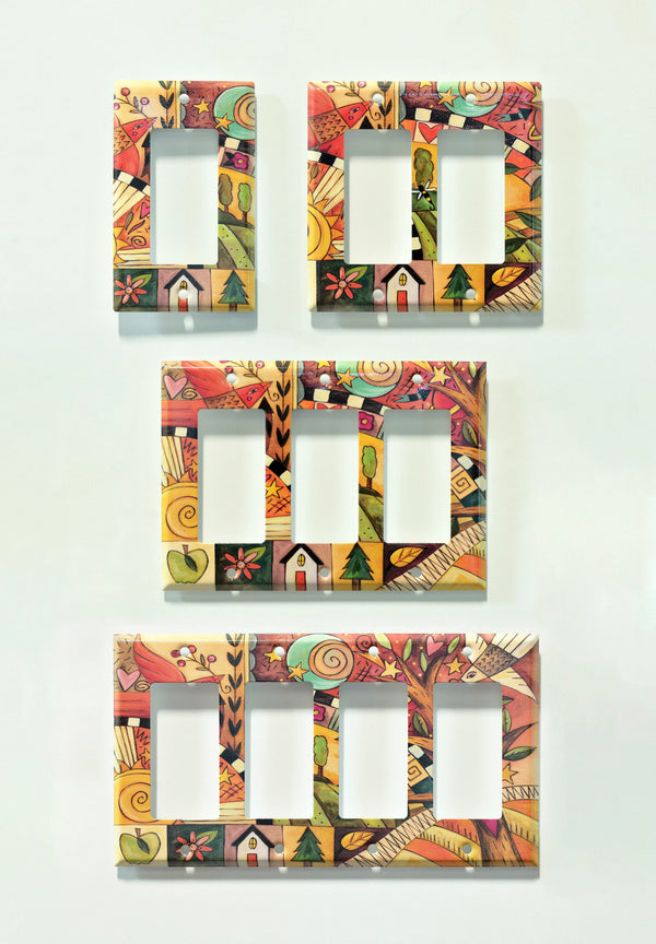 "Blissful Feeling" Light Switch Plate | Rocker