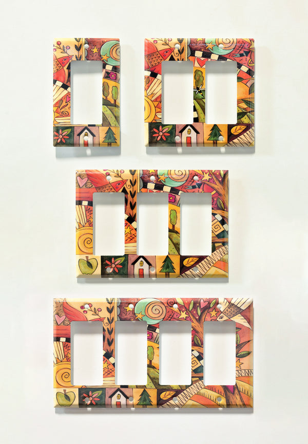 "Blissful Feeling" Light Switch Plate | Rocker
