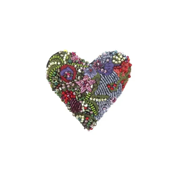 Blooming Heart Brooch Pin